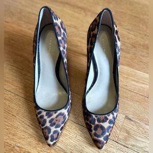 Ann Taylor Brown Leopard Print Heels